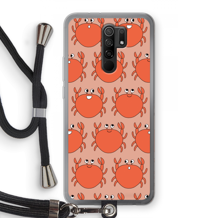 Krab: Xiaomi Redmi 9 Transparant Hoesje met koord