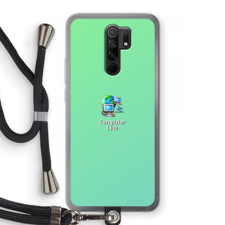 Win98: Xiaomi Redmi 9 Transparant Hoesje met koord