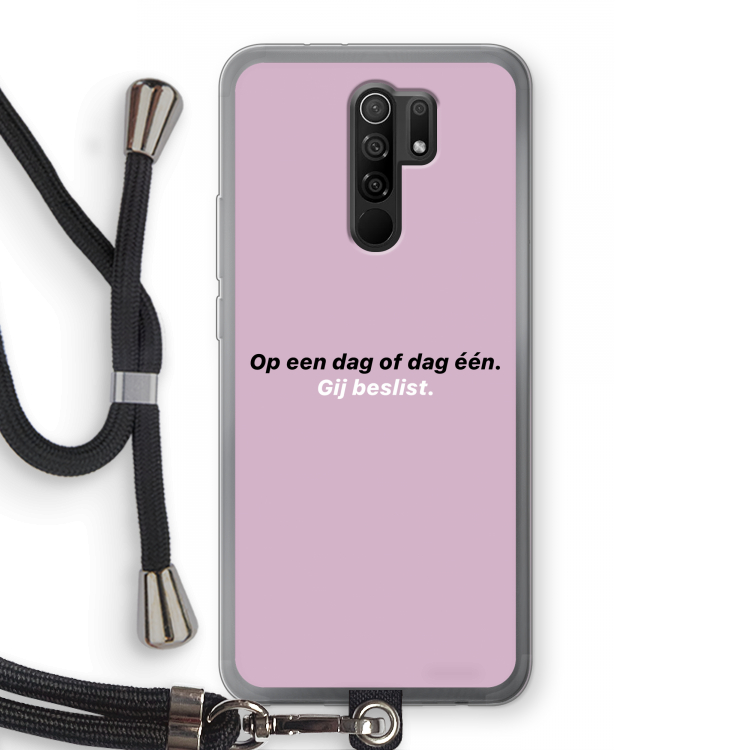 gij beslist: Xiaomi Redmi 9 Transparant Hoesje met koord