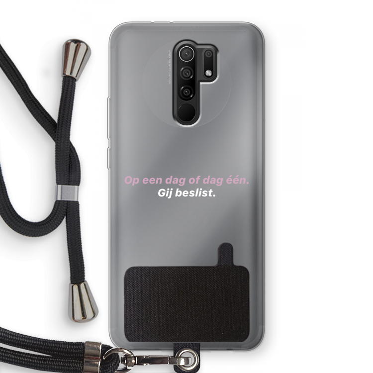 gij beslist: Xiaomi Redmi 9 Transparant Hoesje met koord