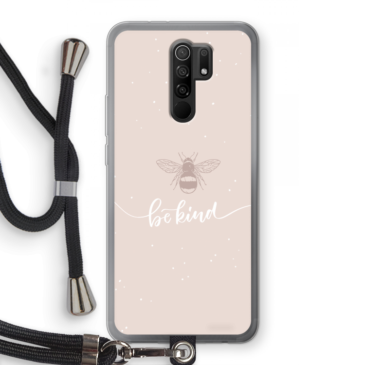 Be(e) kind: Xiaomi Redmi 9 Transparant Hoesje met koord