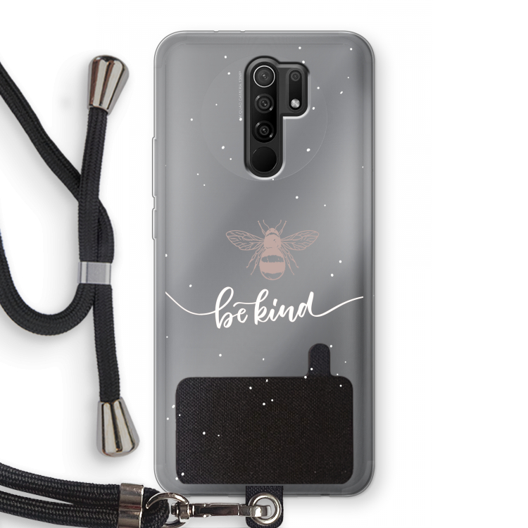 Be(e) kind: Xiaomi Redmi 9 Transparant Hoesje met koord