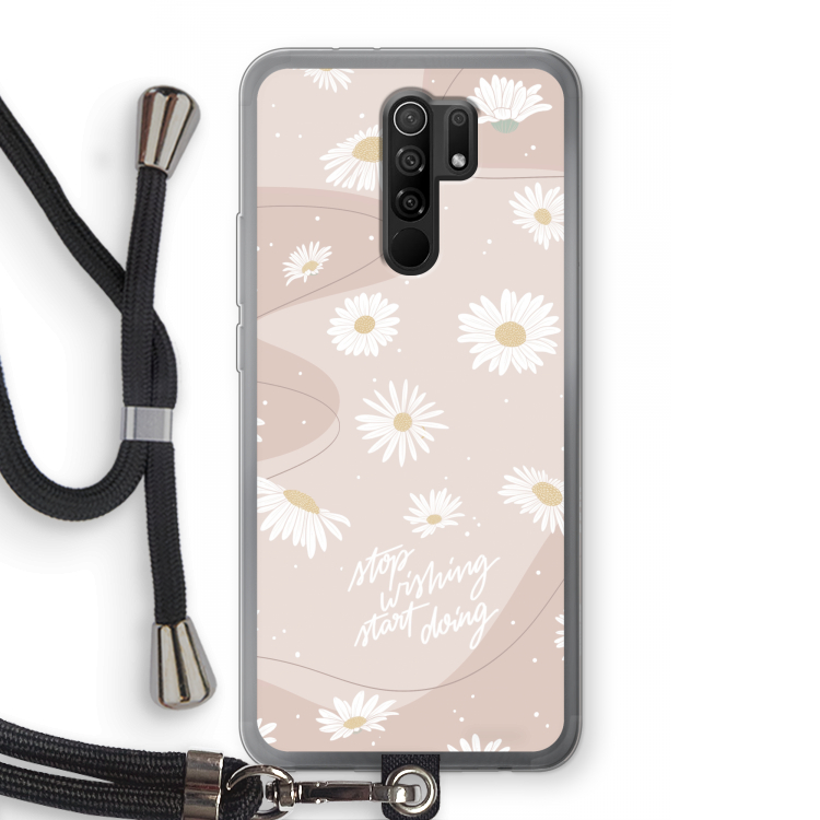 Daydreaming becomes reality: Xiaomi Redmi 9 Transparant Hoesje met koord