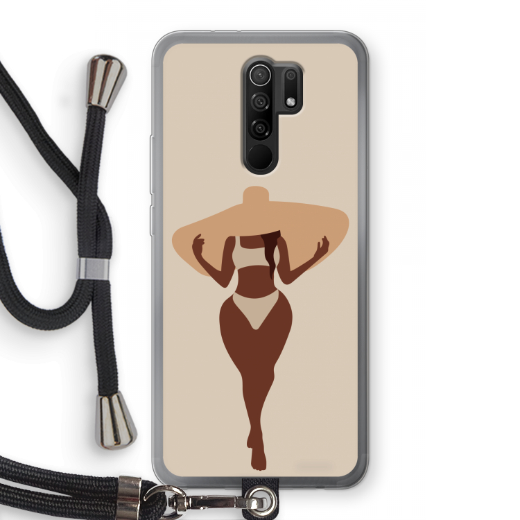 Let's get salty: Xiaomi Redmi 9 Transparant Hoesje met koord
