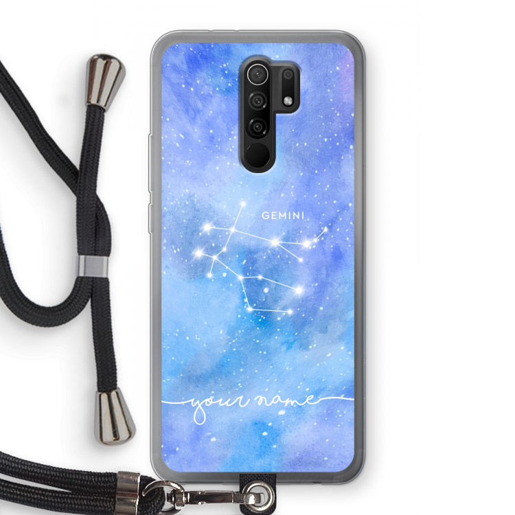 Sterrenbeeld - Licht: Xiaomi Redmi 9 Transparant Hoesje met koord