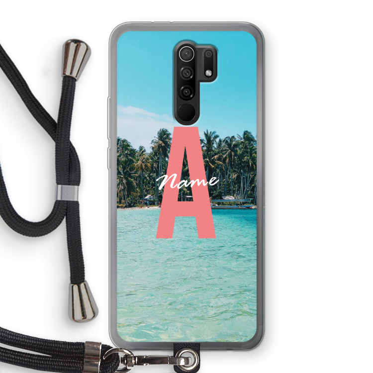Pacific Dream: Xiaomi Redmi 9 Transparant Hoesje met koord