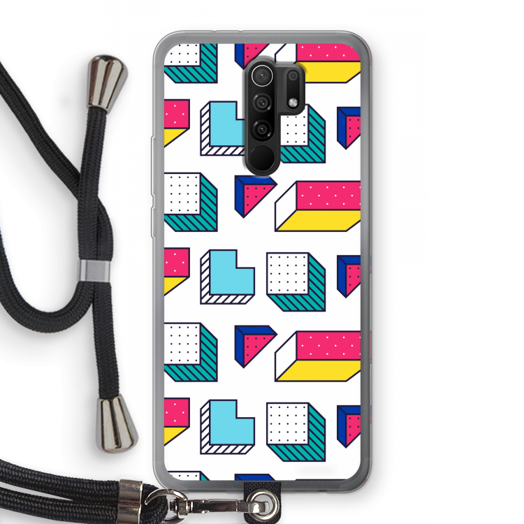 8-bit N°7: Xiaomi Redmi 9 Transparant Hoesje met koord