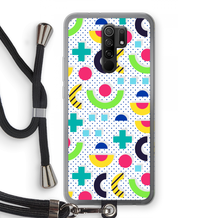 8-bit N°1: Xiaomi Redmi 9 Transparant Hoesje met koord