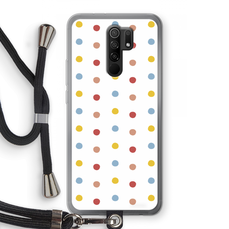 Bollen: Xiaomi Redmi 9 Transparant Hoesje met koord