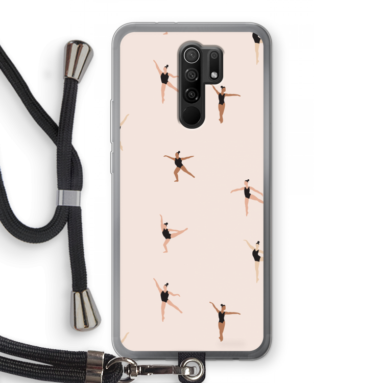 Dancing #1: Xiaomi Redmi 9 Transparant Hoesje met koord