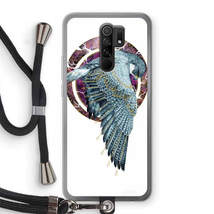 Golden Falcon: Xiaomi Redmi 9 Transparant Hoesje met koord