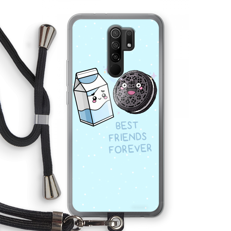 Best Friend Forever: Xiaomi Redmi 9 Transparant Hoesje met koord