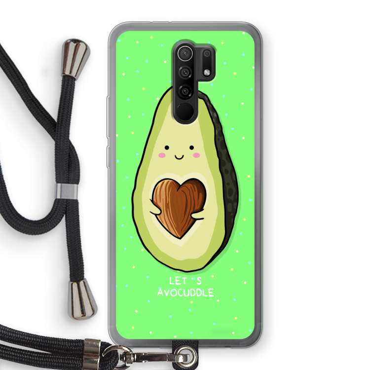 Avocuddle: Xiaomi Redmi 9 Transparant Hoesje met koord