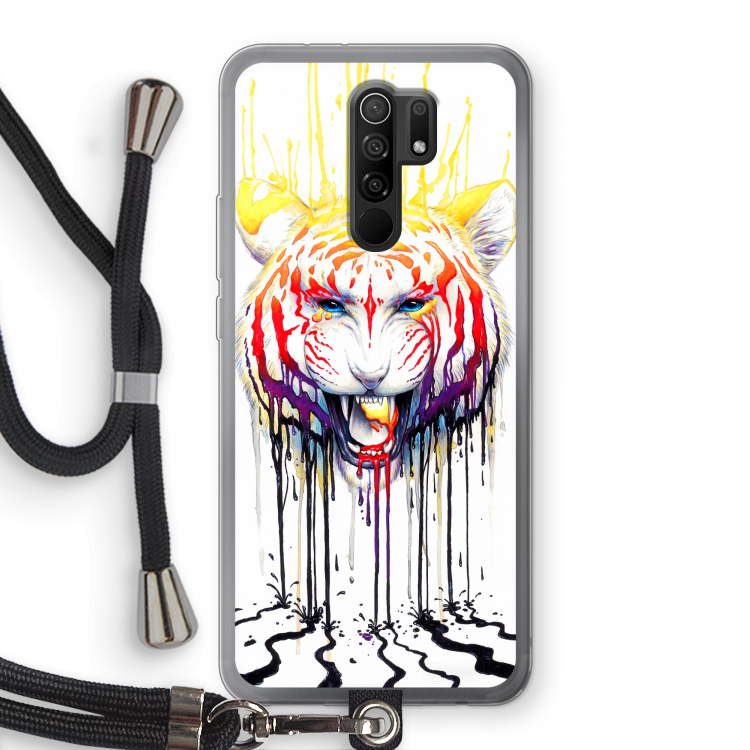 Fading: Xiaomi Redmi 9 Transparant Hoesje met koord