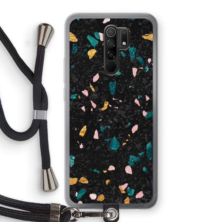 Terrazzo N°10: Xiaomi Redmi 9 Transparant Hoesje met koord