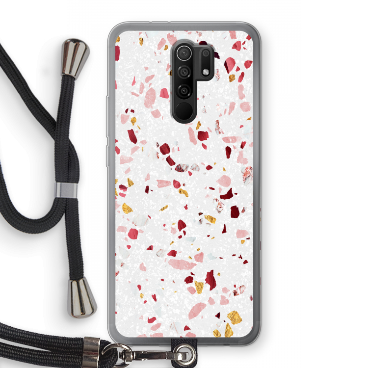Terrazzo N°9: Xiaomi Redmi 9 Transparant Hoesje met koord