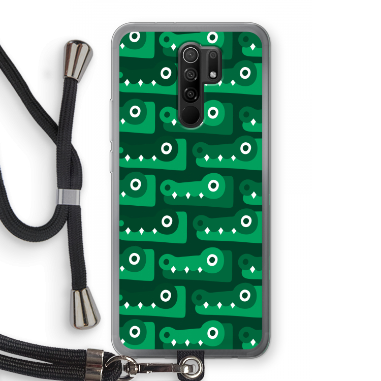 Crocs: Xiaomi Redmi 9 Transparant Hoesje met koord