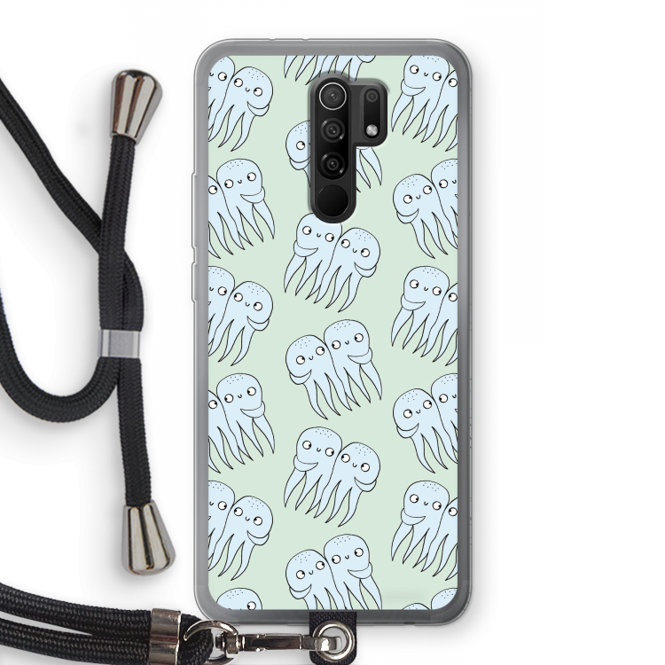 Octopussen: Xiaomi Redmi 9 Transparant Hoesje met koord
