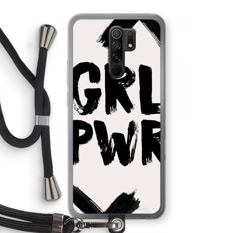 Girl Power #2: Xiaomi Redmi 9 Transparant Hoesje met koord