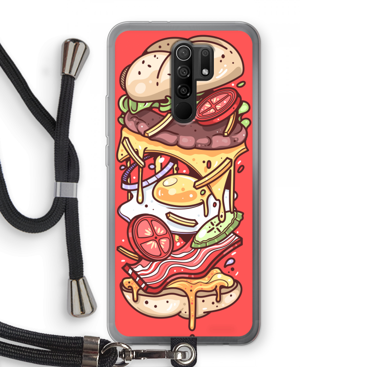 Diet Coke Please: Xiaomi Redmi 9 Transparant Hoesje met koord