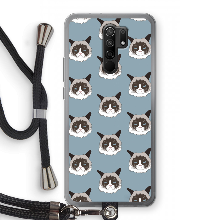 It's a Purrr Case: Xiaomi Redmi 9 Transparant Hoesje met koord