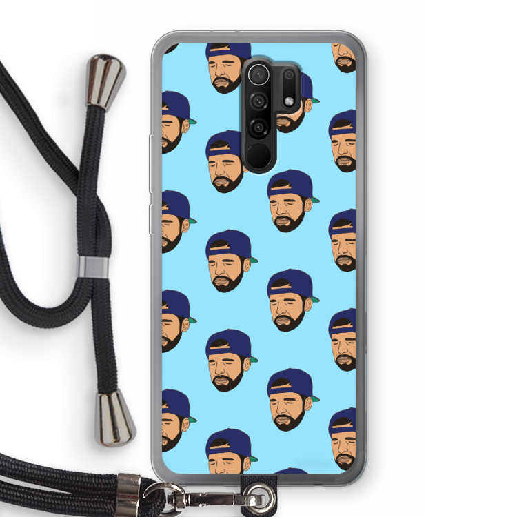 Drake Away: Xiaomi Redmi 9 Transparant Hoesje met koord