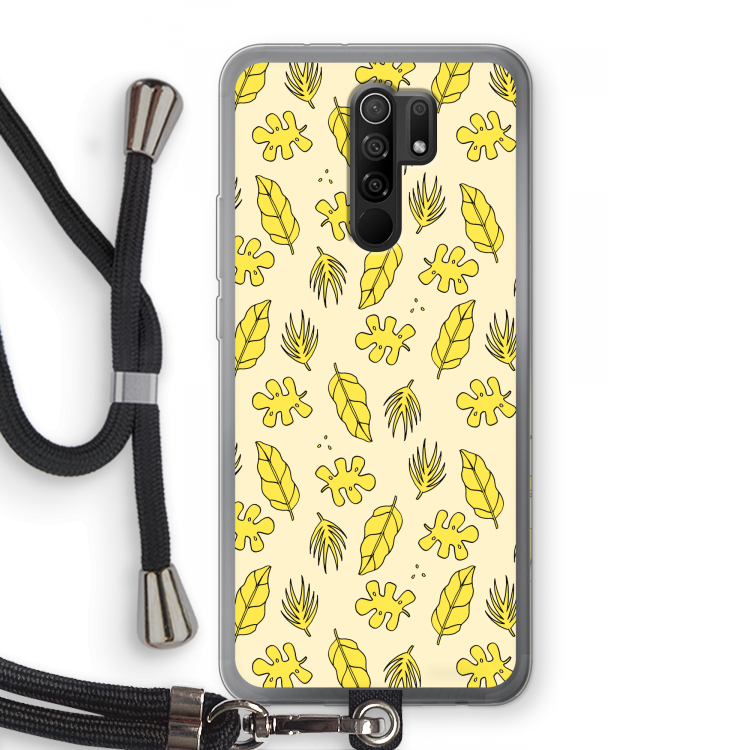 Herfst: Xiaomi Redmi 9 Transparant Hoesje met koord
