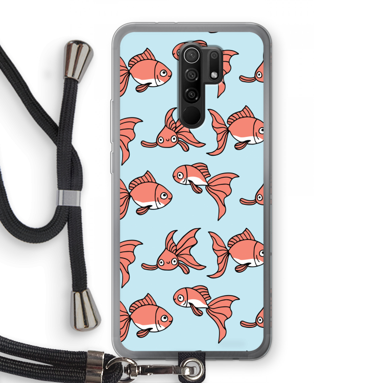 Blub: Xiaomi Redmi 9 Transparant Hoesje met koord
