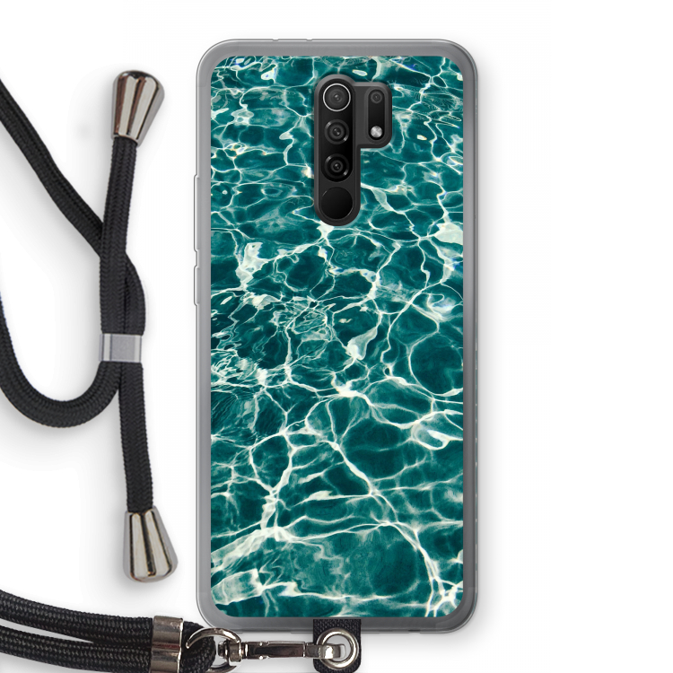 Weerkaatsing water: Xiaomi Redmi 9 Transparant Hoesje met koord