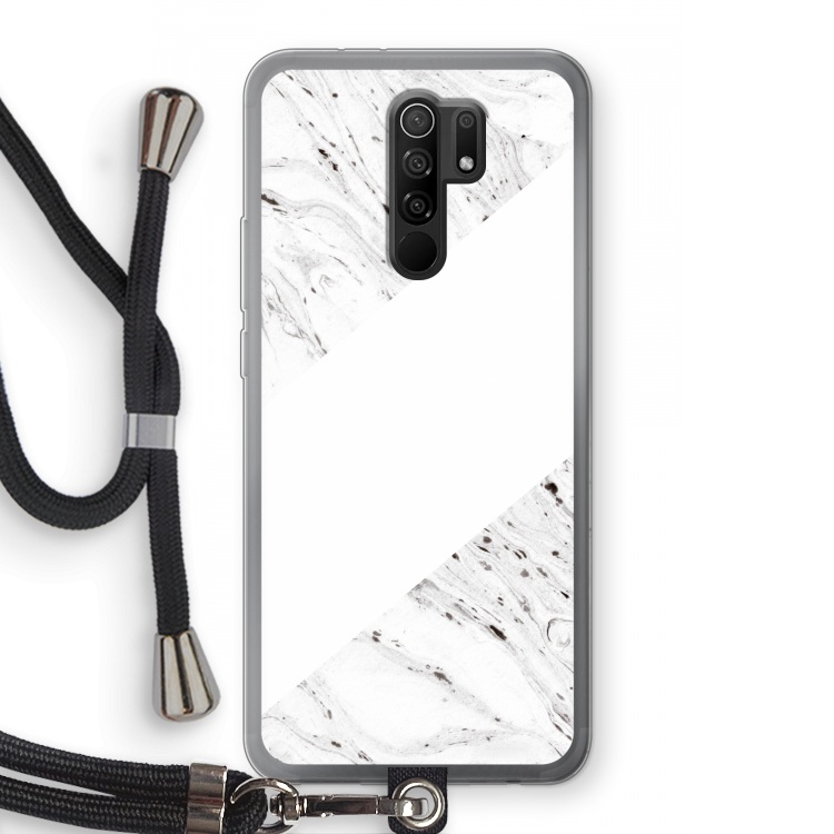 Biggest stripe: Xiaomi Redmi 9 Transparant Hoesje met koord