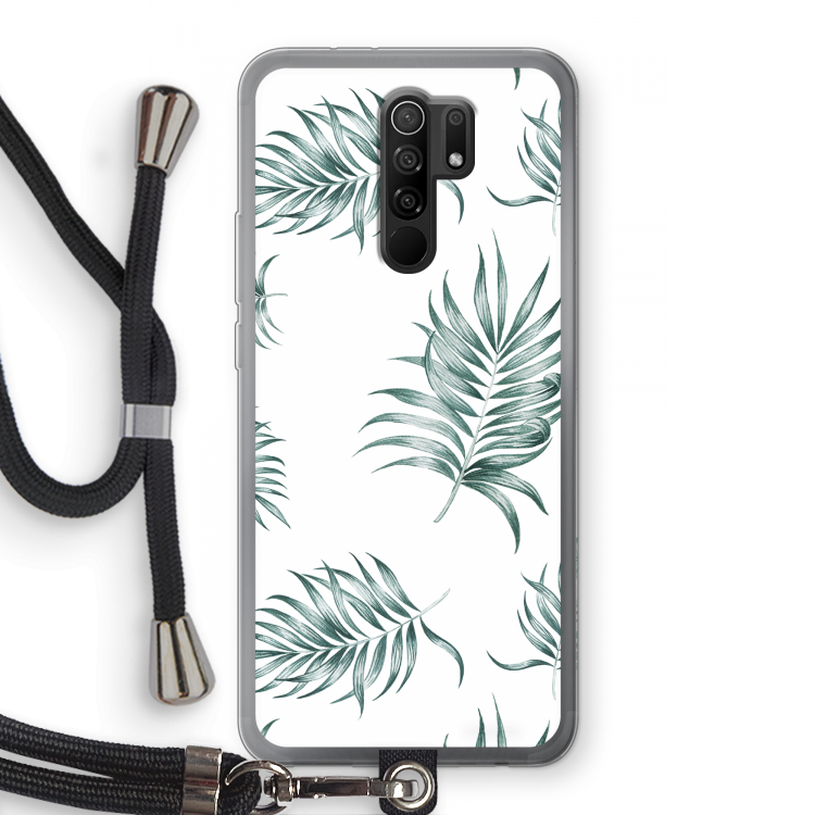 Simple leaves: Xiaomi Redmi 9 Transparant Hoesje met koord