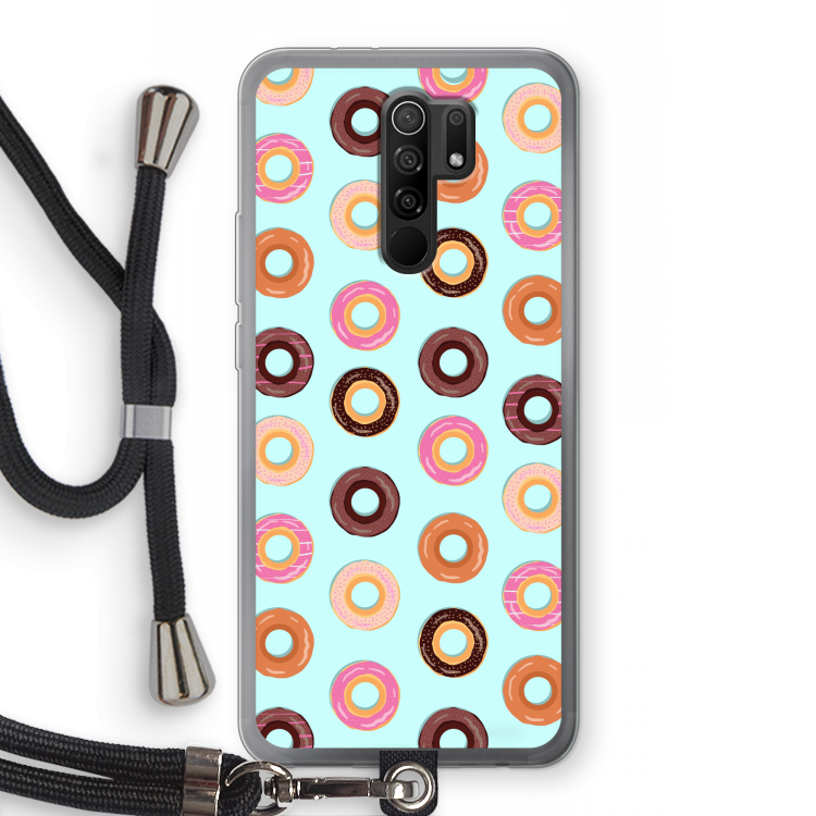 Donuts: Xiaomi Redmi 9 Transparant Hoesje met koord