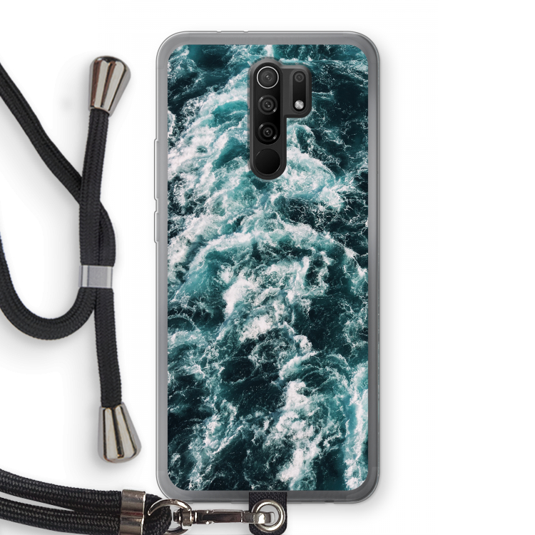 Zee golf: Xiaomi Redmi 9 Transparant Hoesje met koord