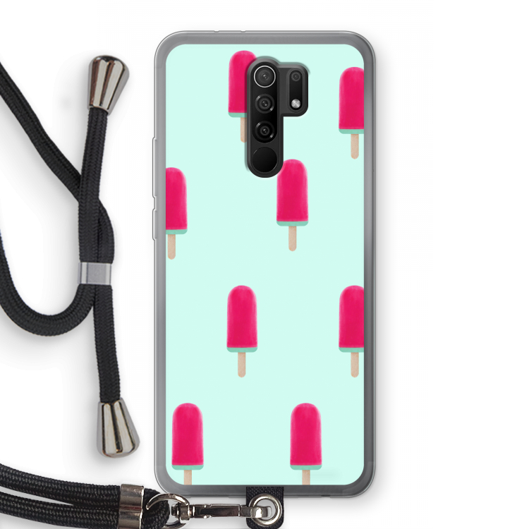 Waterijsje: Xiaomi Redmi 9 Transparant Hoesje met koord