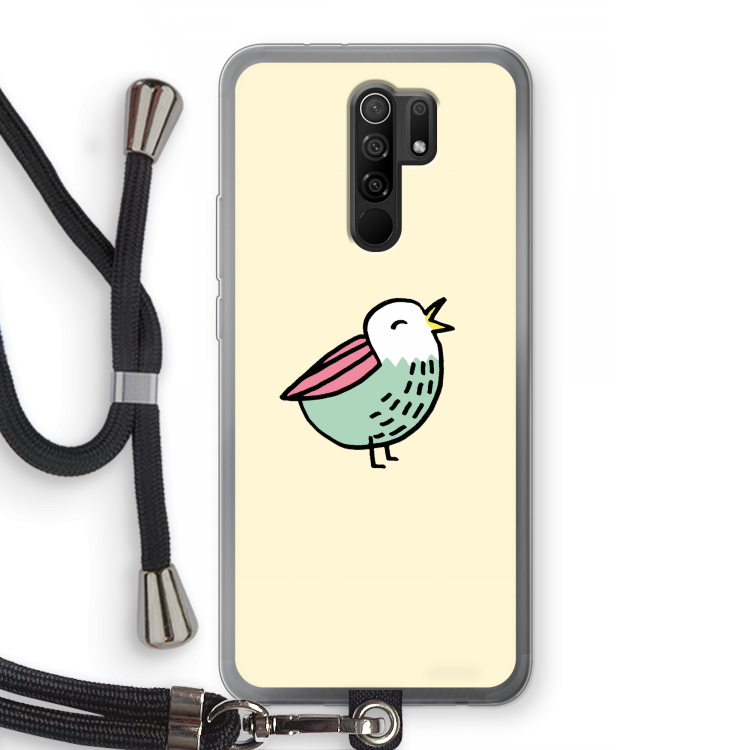 Birdy: Xiaomi Redmi 9 Transparant Hoesje met koord