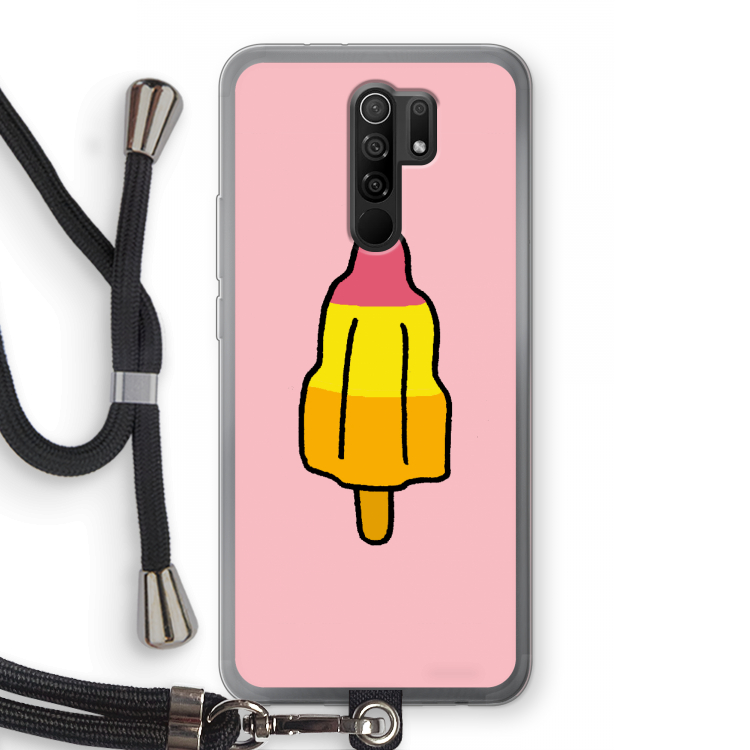 Raketijsje: Xiaomi Redmi 9 Transparant Hoesje met koord