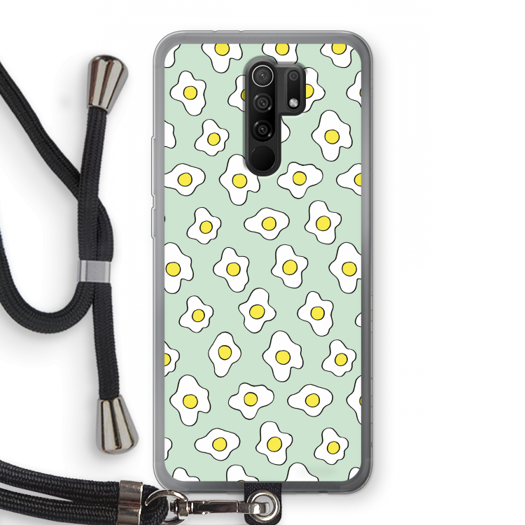 Spiegeleitjes: Xiaomi Redmi 9 Transparant Hoesje met koord