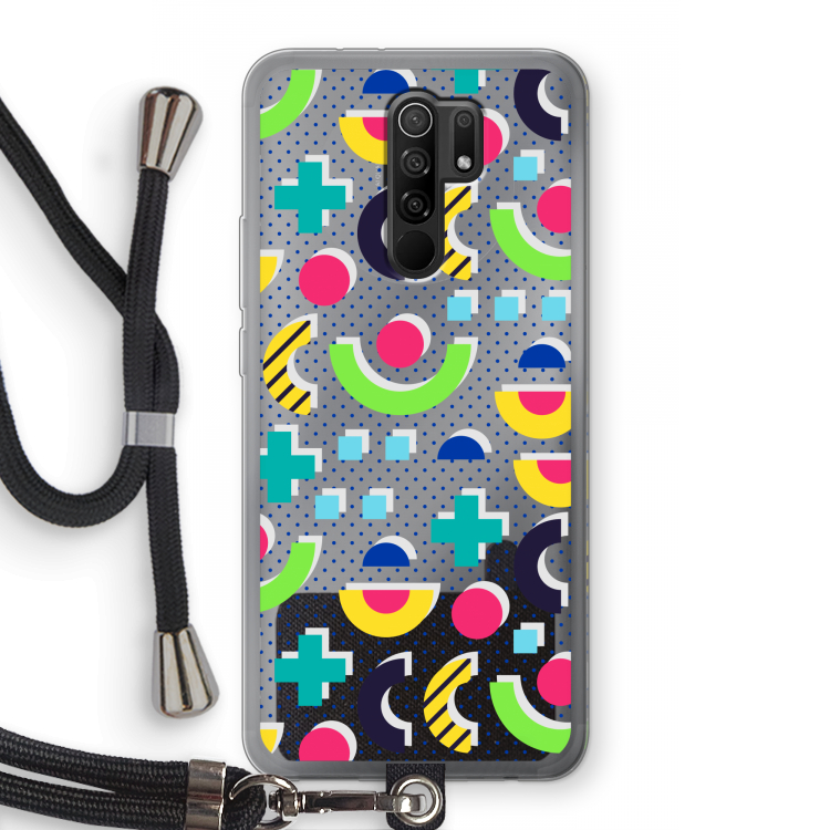 8-bit N°1: Xiaomi Redmi 9 Transparant Hoesje met koord