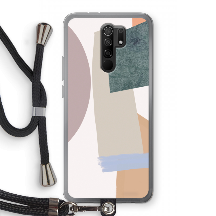 Lindo: Xiaomi Redmi 9 Transparant Hoesje met koord