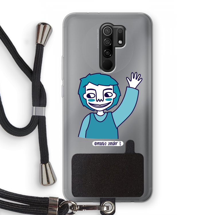 Zwaai: Xiaomi Redmi 9 Transparant Hoesje met koord