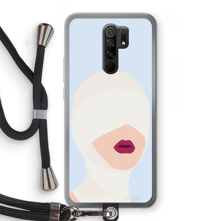 Incognito: Xiaomi Redmi 9 Transparant Hoesje met koord