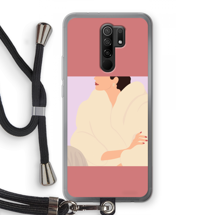 Cosy: Xiaomi Redmi 9 Transparant Hoesje met koord