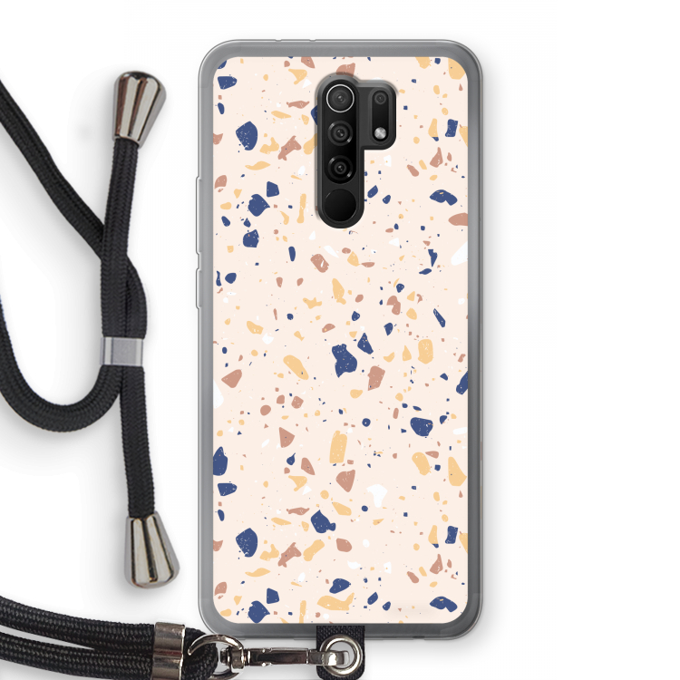 Terrazzo N°23: Xiaomi Redmi 9 Transparant Hoesje met koord