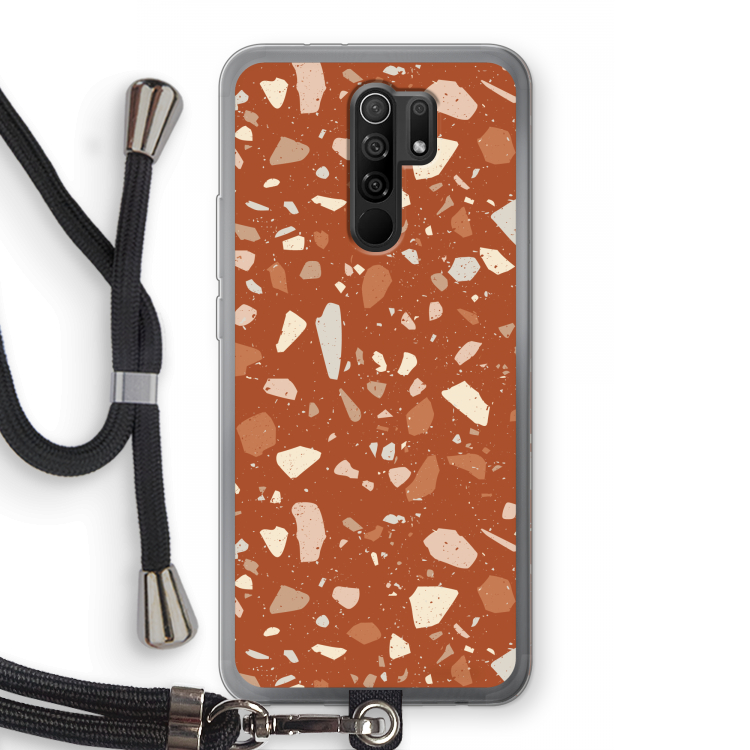 Terrazzo N°22: Xiaomi Redmi 9 Transparant Hoesje met koord