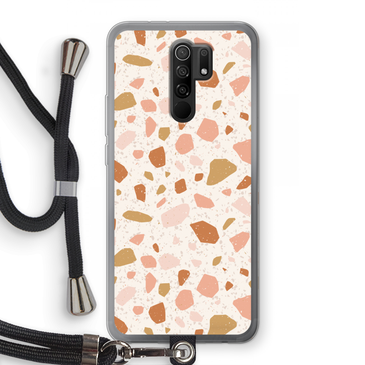 Terrazzo N°18: Xiaomi Redmi 9 Transparant Hoesje met koord