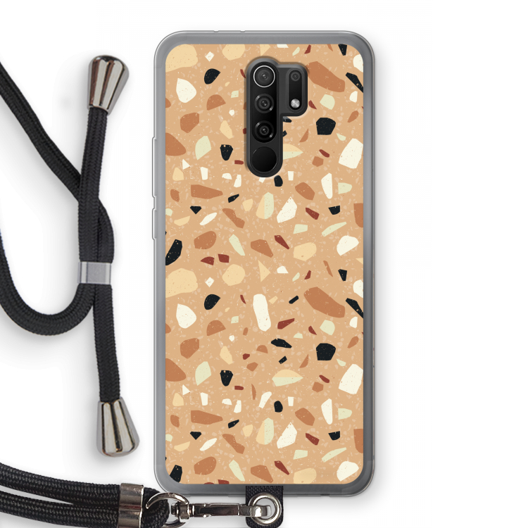 Terrazzo N°17: Xiaomi Redmi 9 Transparant Hoesje met koord