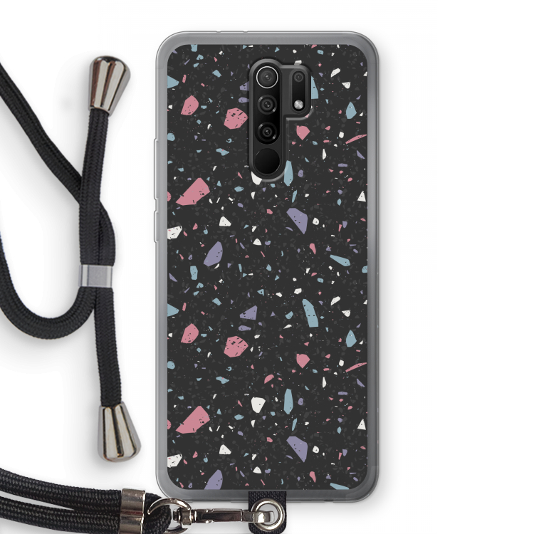 Terrazzo N°16: Xiaomi Redmi 9 Transparant Hoesje met koord