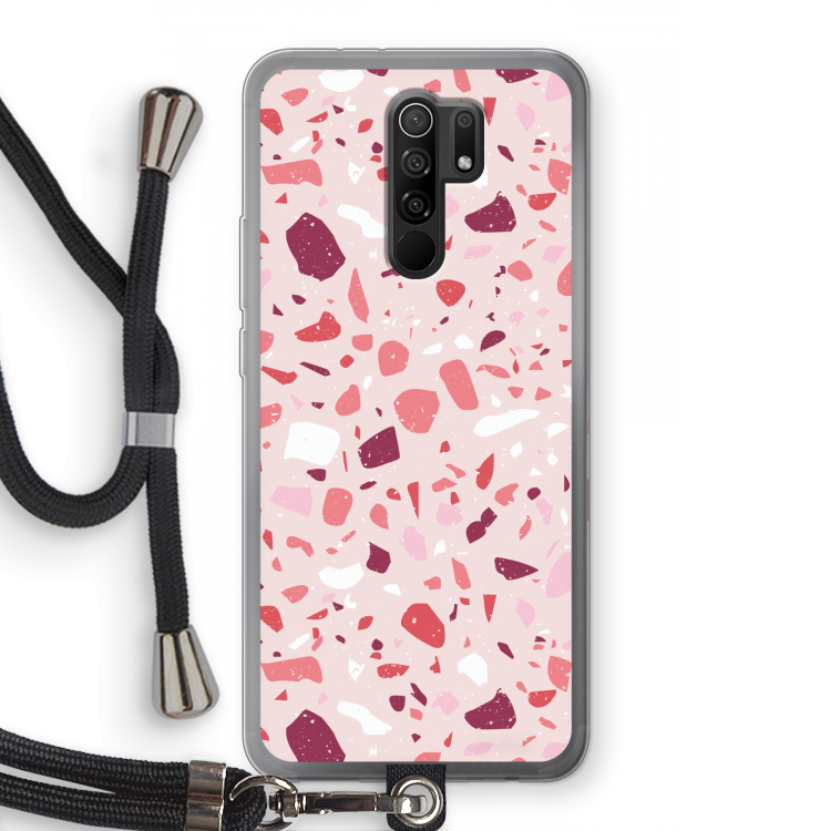 Terrazzo N°15: Xiaomi Redmi 9 Transparant Hoesje met koord