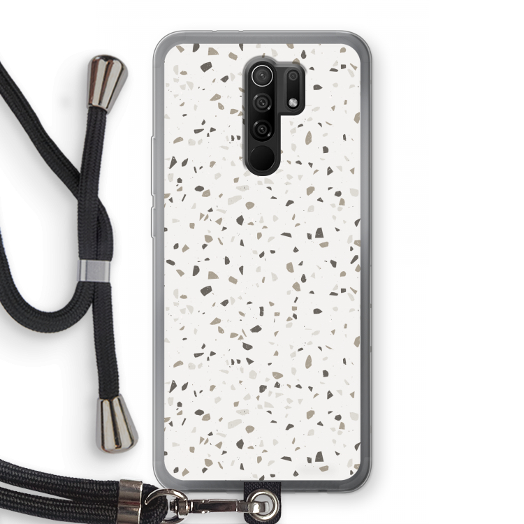 Terrazzo N°14: Xiaomi Redmi 9 Transparant Hoesje met koord