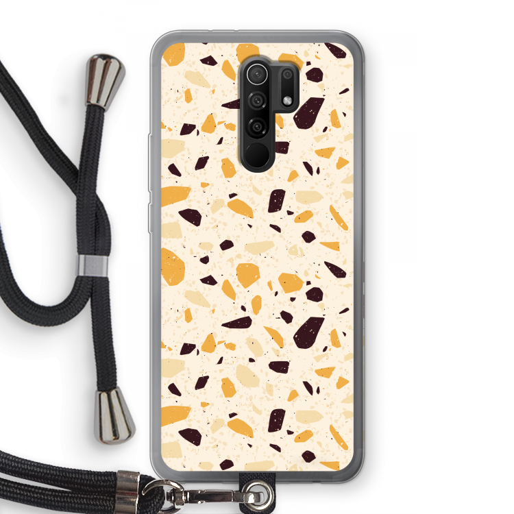 Terrazzo N°13: Xiaomi Redmi 9 Transparant Hoesje met koord
